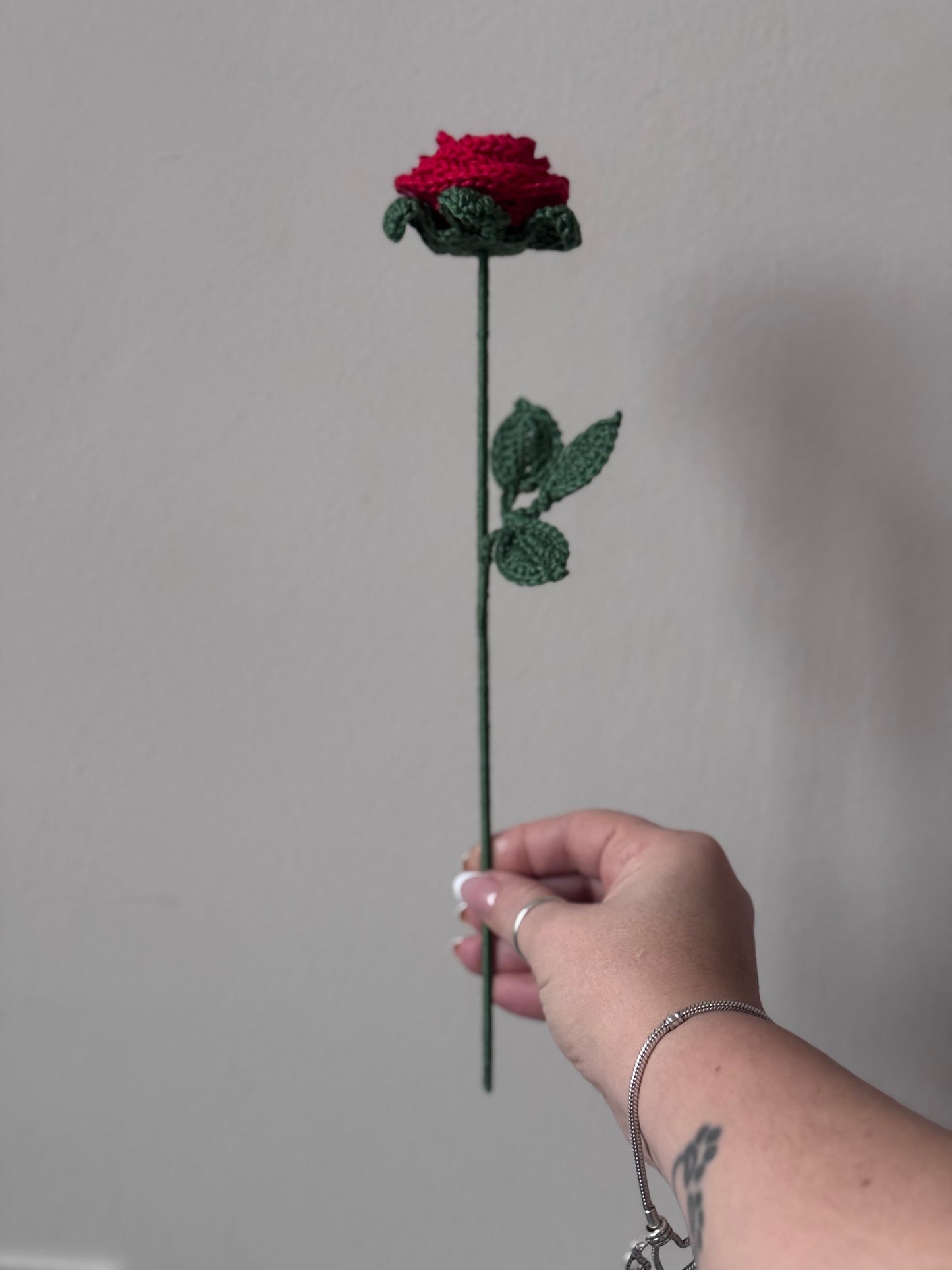 Rosa con gambo